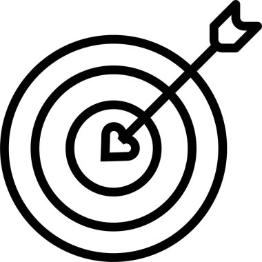 Hedef. Web simgesi basit illüstrasyon