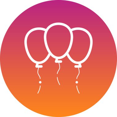 Balonların vektör çizimi, kutlama konsepti 