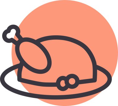 Kızarmış hindi tavuğunun resmi.