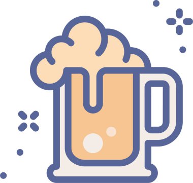 Bira. Web simgesi basit illüstrasyon