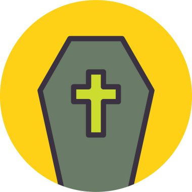 Tabut. Web simgesi basit illüstrasyon