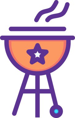 yemek pişirme ve içme düz vektör simgesi.