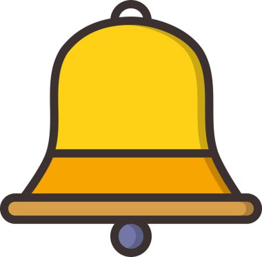 Zil. Web simgesi basit illüstrasyon