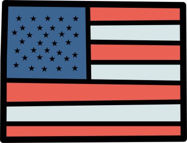 4 Temmuz için arka plan vektör illüstrasyonu