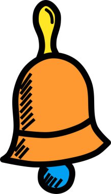 Zil. Web simgesi basit illüstrasyon