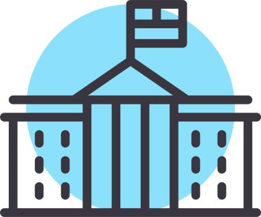 Bina. Web simgesi basit tasarım