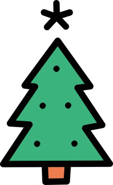 Yılbaşı ağacı. Basit tasarım