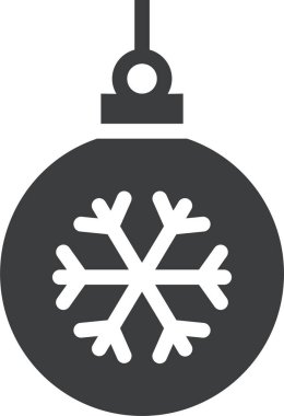 Süs topları, Noel konsepti, basit tasarım.