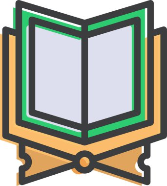 Kitap. Web simgesi basit illüstrasyon