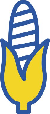 Mavi ve beyaz işaretinin vektör illüstrasyonu