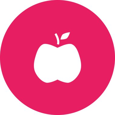 elma ikonu vektör illüstrasyonu