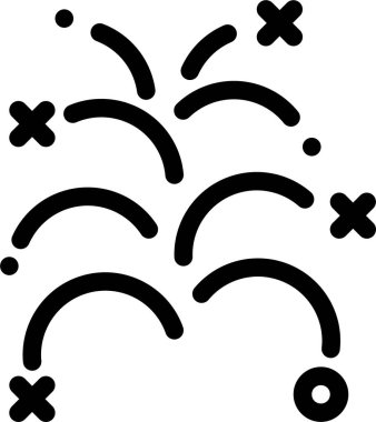 Krakerler havai fişekler, xmas konsepti, basit tasarım illüstrasyonu