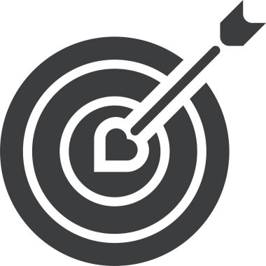 hedef simge, vektör illüstrasyonu