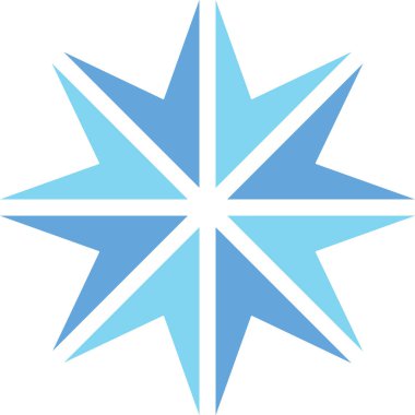 Kar Tanesi ikonu. Web tasarımı