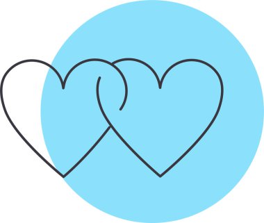 kalp simgesi modada izole edilmiş arkaplan