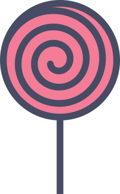 Lolipop. Web simgesi basit tasarım