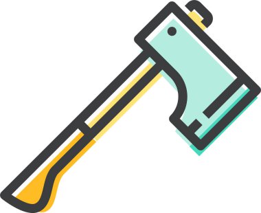 Balta. Web simgesi vektör illüstrasyonu