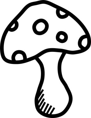 Külahta tek bir mantar.