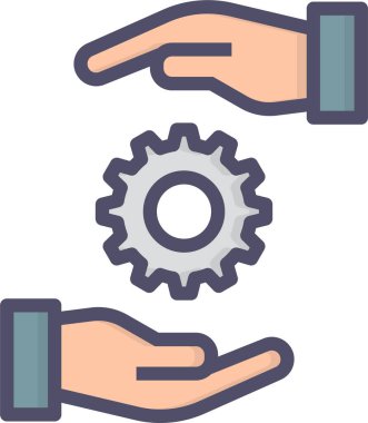 Parmak çizgisi ile el yazması ve simgeyi doldur.