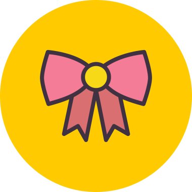 Papyon ikonu. Web tasarımı için kurdele vektör simgelerinin basit çizimi