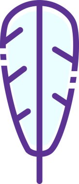 Mor bir yoncanın 3 boyutlu bir çizimi