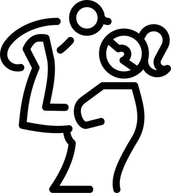 Bir ragbi oyuncusu. vektör illüstrasyonu