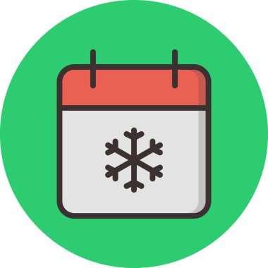 Bir takvim simgesinin illüstrasyonu