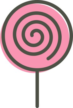 Şeker. Web simgesi basit tasarım