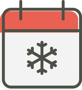 Kar. Web simgesi basit illüstrasyon