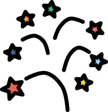 Havai fişeklerle patlama, havai fişeklerle festival konsepti