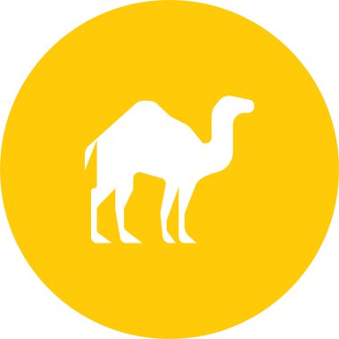 Bir devenin karikatür çizimi