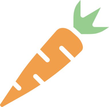 carrot icon on background, vector illustration