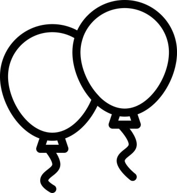 Balonların vektör çizimi, kutlama konsepti