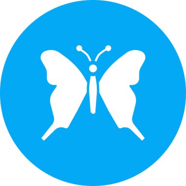 Kelebek ikonu. vektör illüstrasyonu