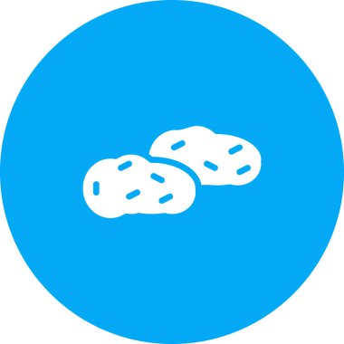 Tatlı patates, ağ simgesi basit illüstrasyon