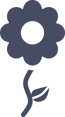 Ayçiçeği. Web simgesi basit tasarım
