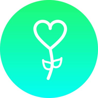 Kalp ikonu. Vektör illüstrasyonu