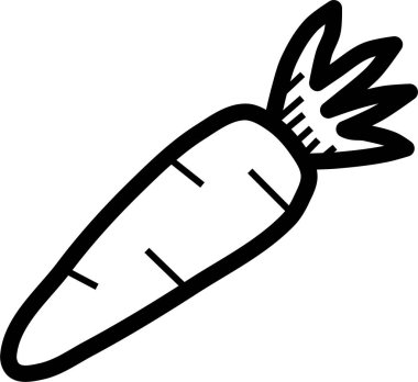 carrot icon on background, vector illustration