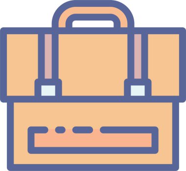 Çanta. Web simgesi basit tasarım