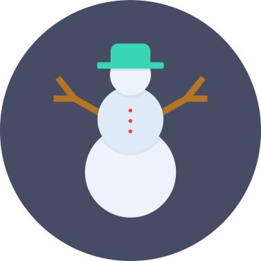 Kardan adam. Web simgesi basit illüstrasyon