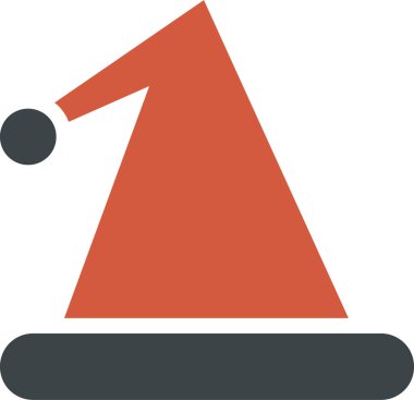 Noel ve yeni yıl düz simgesi