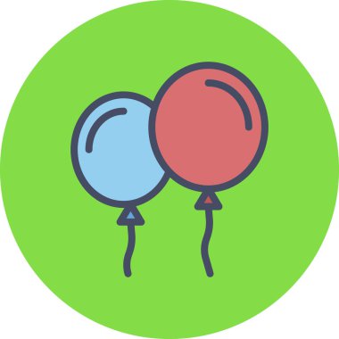 balonlar vektör illüstrasyonu, kutlama konsepti