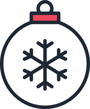 Noel 'de. Web simgesi basit illüstrasyon