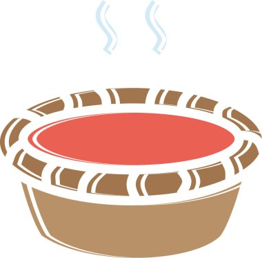 balkabağı pastası, basit çizim tasarımı 