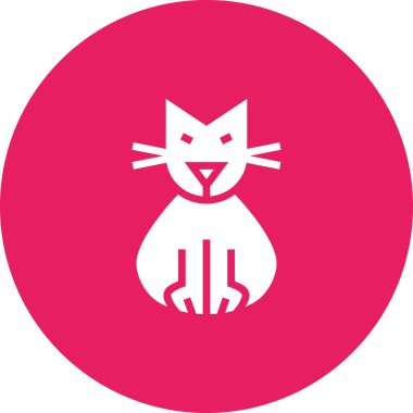 Cadılar Bayramı kedisi, basit illüstrasyon tasarımı. 