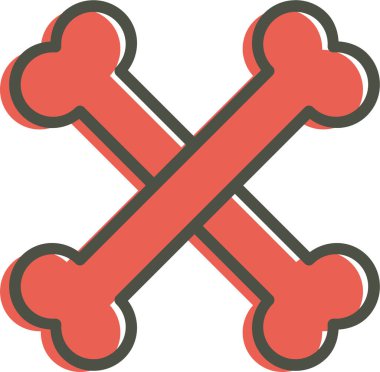 vector illustration of a bones