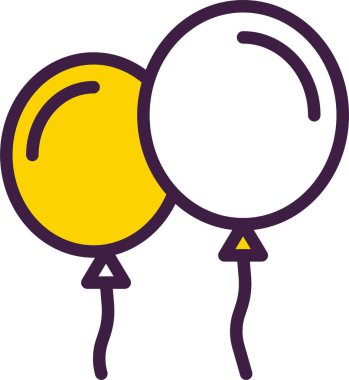 balonlar vektör illüstrasyonu, kutlama konsepti