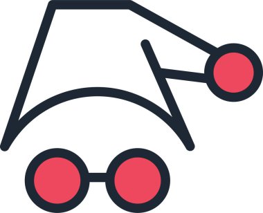 Gözlük. Web simgesi basit tasarım