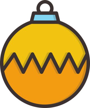 Noel 'de. Web simgesi basit illüstrasyon