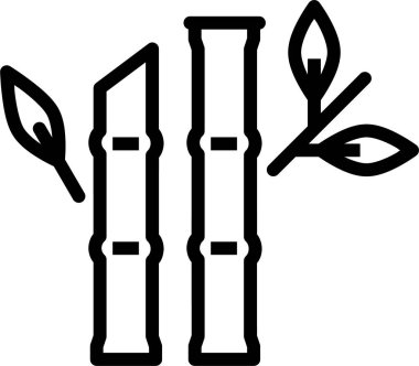 Bu bambuların bir çizimi.